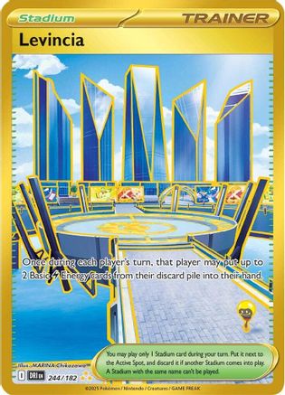 Image of Levincia 244  - Holofoil SV10 Destined Rivals - Hyper Rare