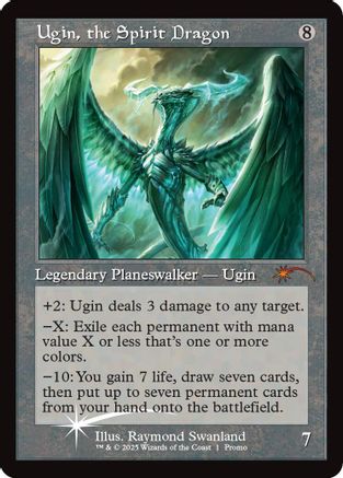 Image of Ugin, the Spirit Dragon (Retro Frame) (MFP-001) - Secret Lair Drop Series Foil