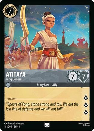 Image of Atitaya - Fang General (181/204) - Reign of Jafar Cold Foil