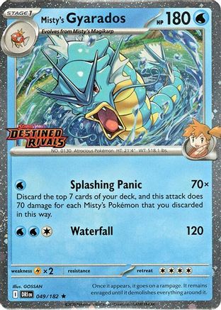 Image of Misty's Gyarados (Prerelease) 049  - Holofoil Miscellaneous Cards & Products - Rare
