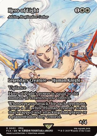 Image of Hero of Light - Adeline, Resplendent Cathar (Showcase) (FCA-001) - FINAL FANTASY: Through the Ages