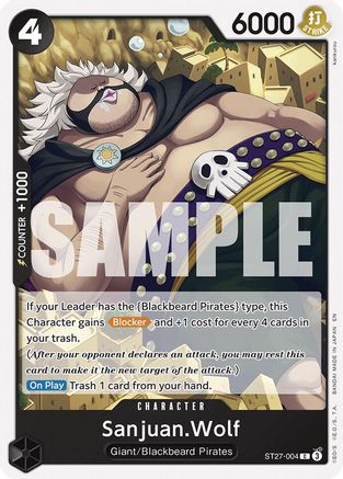 Image of Sanjuan.Wolf (ST27-004) - Starter Deck 27: BLACK Marshall.D.Teach