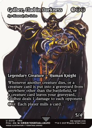 Image of Golbez, Clad in Darkness - Syr Konrad, the Grim (Showcase) (FCA-010) - FINAL FANTASY: Through the Ages