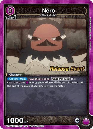 Image of Nero (010) (UEPR/BCV-1-010) - UE08BT Black Clover Release Event Cards