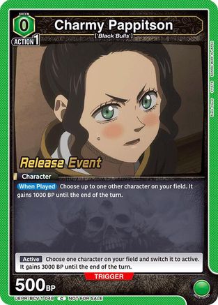 Image of Charmy Pappitson (048) (UEPR/BCV-1-048) - UE08BT Black Clover Release Event Cards