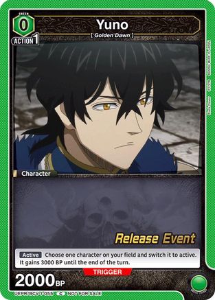 Image of Yuno (055) (UEPR/BCV-1-055) - UE08BT Black Clover Release Event Cards