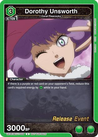Image of Dorothy Unsworth (UEPR/BCV-1-059) - UE08BT Black Clover Release Event Cards