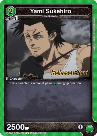 Image of Yami Sukehiro (051) (UEPR/BCV-1-051) - UE08BT Black Clover Release Event Cards
