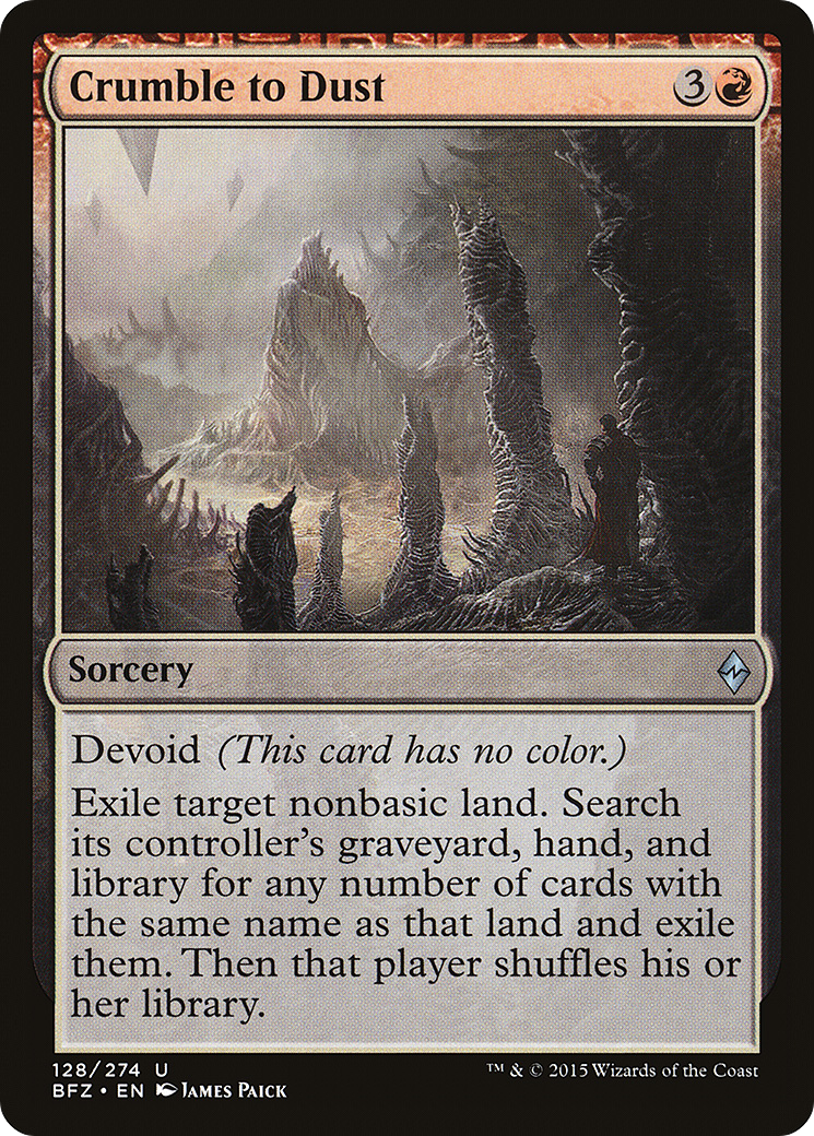 Image of Crumble to Dust (BFZ-128) - Battle for Zendikar: (devoid)