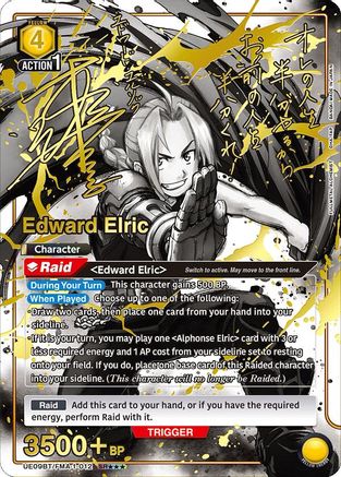 Image of Edward Elric (012) (SR***) (UE09BT/FMA-1-012) - UE09BT FULLMETAL ALCHEMIST Foil