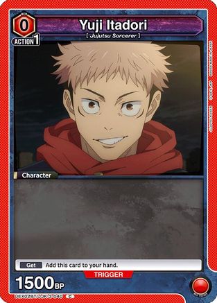 Image of Yuji Itadori (3-040) (Box Topper Foil) (UEX02BT/JJK-3-040) - UEX02BT Jujutsu Kaisen Vol2 Foil