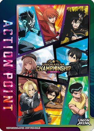 Image of Action Point Card (AP02) (Regionals 25-26) (UEPR/2025-AP02) - Union Arena Promotion Cards Foil