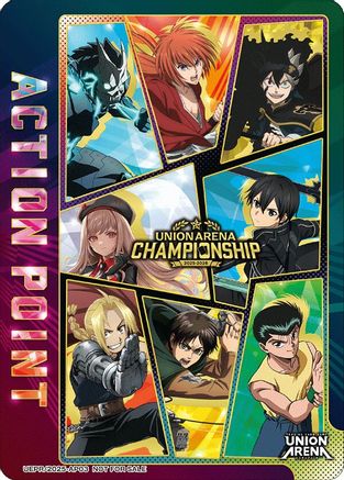 Image of Action Point Card (AP03) (Regionals 25-26) (UEPR/2025-AP03) - Union Arena Promotion Cards Foil