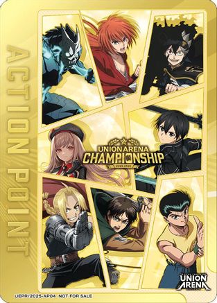 Image of Action Point Card (AP04) (Regionals 25-26) (UEPR/2025-AP04) - Union Arena Promotion Cards Foil