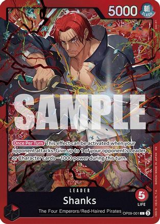 Image of Shanks (OP09-001) (OP09-001) - Starter Deck 23: RED Shanks Foil