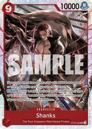 Image of Shanks (002) (ST23-002) - Starter Deck 23: RED Shanks Foil