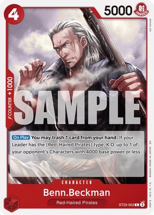 Image of Benn.Beckman (ST23-003) - Starter Deck 23: RED Shanks