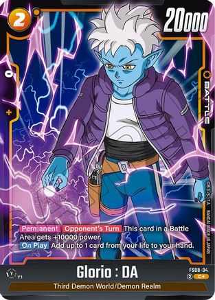 Image of Glorio : DA (Bonus Pack Alternate Art) (FS08-04) - Starter Deck 8 Vegeta Mini Super Saiyan 3 Holofoil
