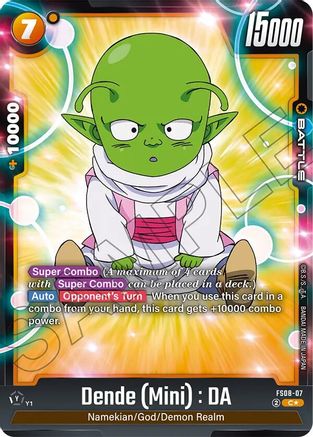 Image of Dende (Mini) : DA (Bonus Pack Alternate Art) (FS08-07) - Starter Deck 8 Vegeta Mini Super Saiyan 3 Holofoil
