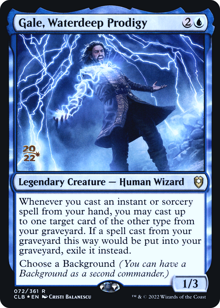 Image of Gale, Waterdeep Prodigy (PRE-072) - Battle for Baldur's Gate Promos Foil
