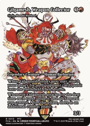 Image of Gilgamesh, Weapon Collector - Godo, Bandit Warlord (Showcase) (FCA-013) - FINAL FANTASY: Through the Ages Foil