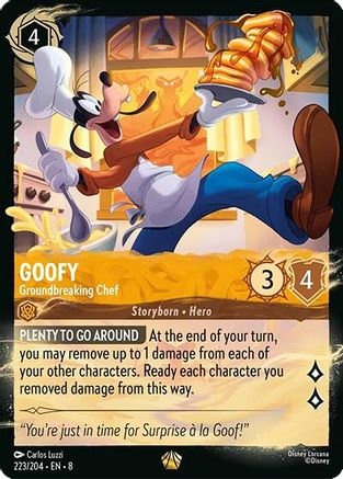 Image of Goofy - Groundbreaking Chef (223/204) (223/204) - Illumineers Quest Palace Heist Cold Foil