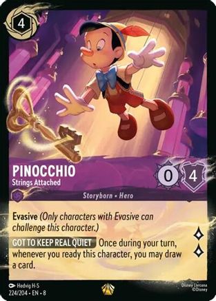 Image of Pinocchio - Strings Attached (224/204) (224/204) - Illumineers Quest Palace Heist Cold Foil