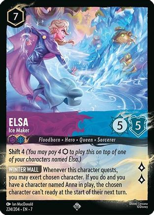 Image of Elsa - Ice Maker (224/204) - Illumineers Quest Palace Heist Cold Foil