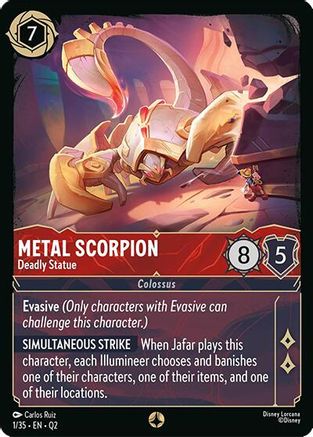 Image of Metal Scorpion - Deadly Statue (1/35) - Illumineers Quest Palace Heist