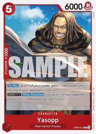 Image of Yasopp (Reprint) (OP09-013) - Starter Deck 23: RED Shanks
