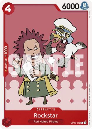 Image of Rockstar (Reprint) (OP09-016) - Starter Deck 23: RED Shanks