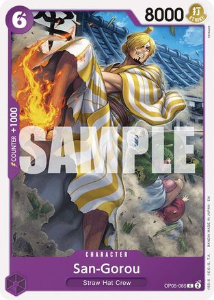 Image of San-Gorou (Reprint) (OP05-065) - Starter Deck 26: PURPLE/BLACK Monkey.D.Luffy