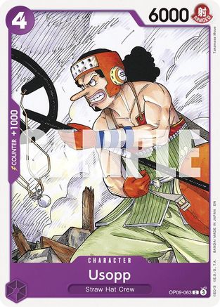 Image of Usopp (Reprint) (OP09-063) - Starter Deck 26: PURPLE/BLACK Monkey.D.Luffy