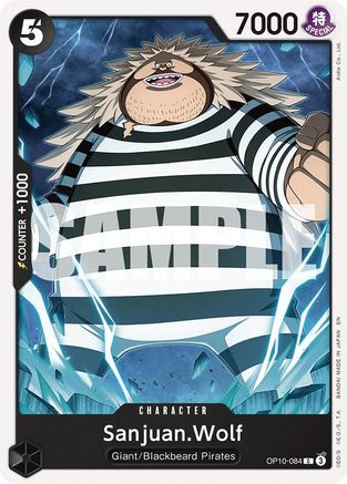 Image of Sanjuan.Wolf (Reprint) (OP10-084) - Starter Deck 27: BLACK Marshall.D.Teach