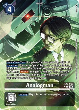 Image of Analogman (Alternate Art) (EX9-068) - Versus Monsters Foil