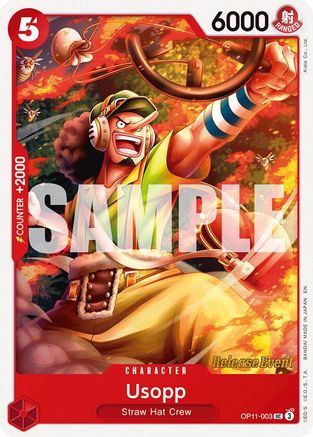 Image of Usopp (OP11-003) - A Fist of Divine Speed Release Event Cards