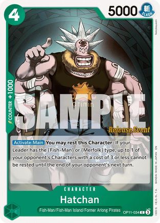 Image of Hatchan (OP11-034) - A Fist of Divine Speed Release Event Cards
