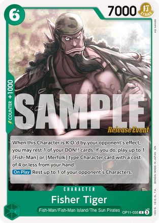 Image of Fisher Tiger (OP11-035) - A Fist of Divine Speed Release Event Cards