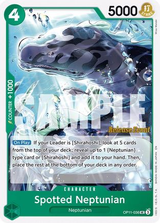 Image of Spotted Neptunian (OP11-036) - A Fist of Divine Speed Release Event Cards