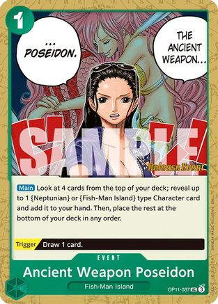 Image of Ancient Weapon Poseidon (OP11-037) - A Fist of Divine Speed Release Event Cards