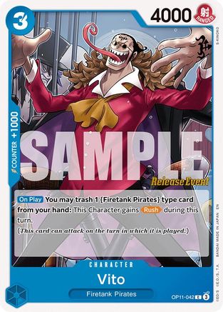 Image of Vito (OP11-042) - A Fist of Divine Speed Release Event Cards