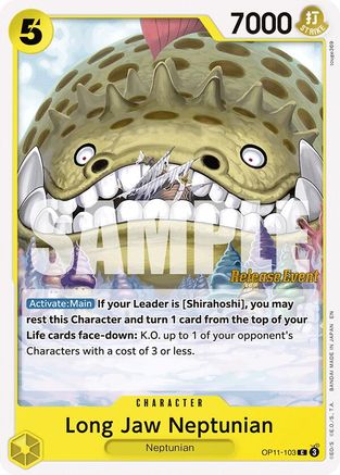 Image of Long-Jaw Neptunian (OP11-103) - A Fist of Divine Speed Release Event Cards