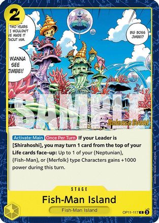 Image of Fish-Man Island (OP11-117) - A Fist of Divine Speed Release Event Cards