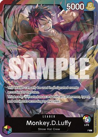 Image of Monkey.D.Luffy (Release Event Leader) (P) - One Piece Promotion Cards Foil