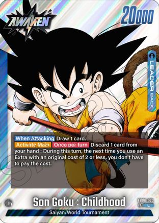 Image of Son Goku : Childhood (FB06-025) - Manga Booster 01 Holofoil