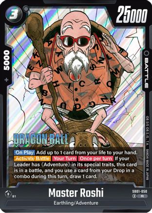 Image of Master Roshi (SB01-050) - Manga Booster 01 Holofoil