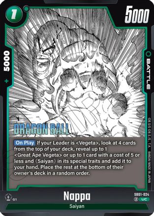 Image of Nappa (SB01-024) - Manga Booster 01 Holofoil