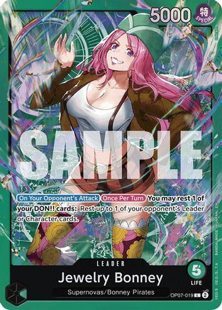 Image of Jewelry Bonney (OP07-019) (OP07-019) - Starter Deck 24: GREEN Jewelry Bonney Foil