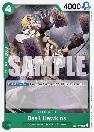 Image of Basil Hawkins (ST24-003) - Starter Deck 24: GREEN Jewelry Bonney