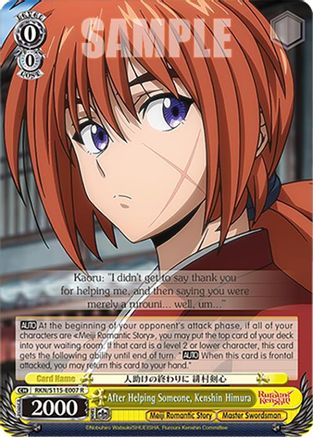 Image of After Helping Someone, Kenshin Himura (RKN/S115-E007 R) - Rurouni Kenshin